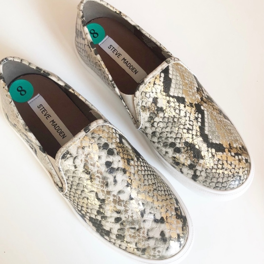 NEW in BOX STEVE MADDEN Safary Snakeskin Sneakers